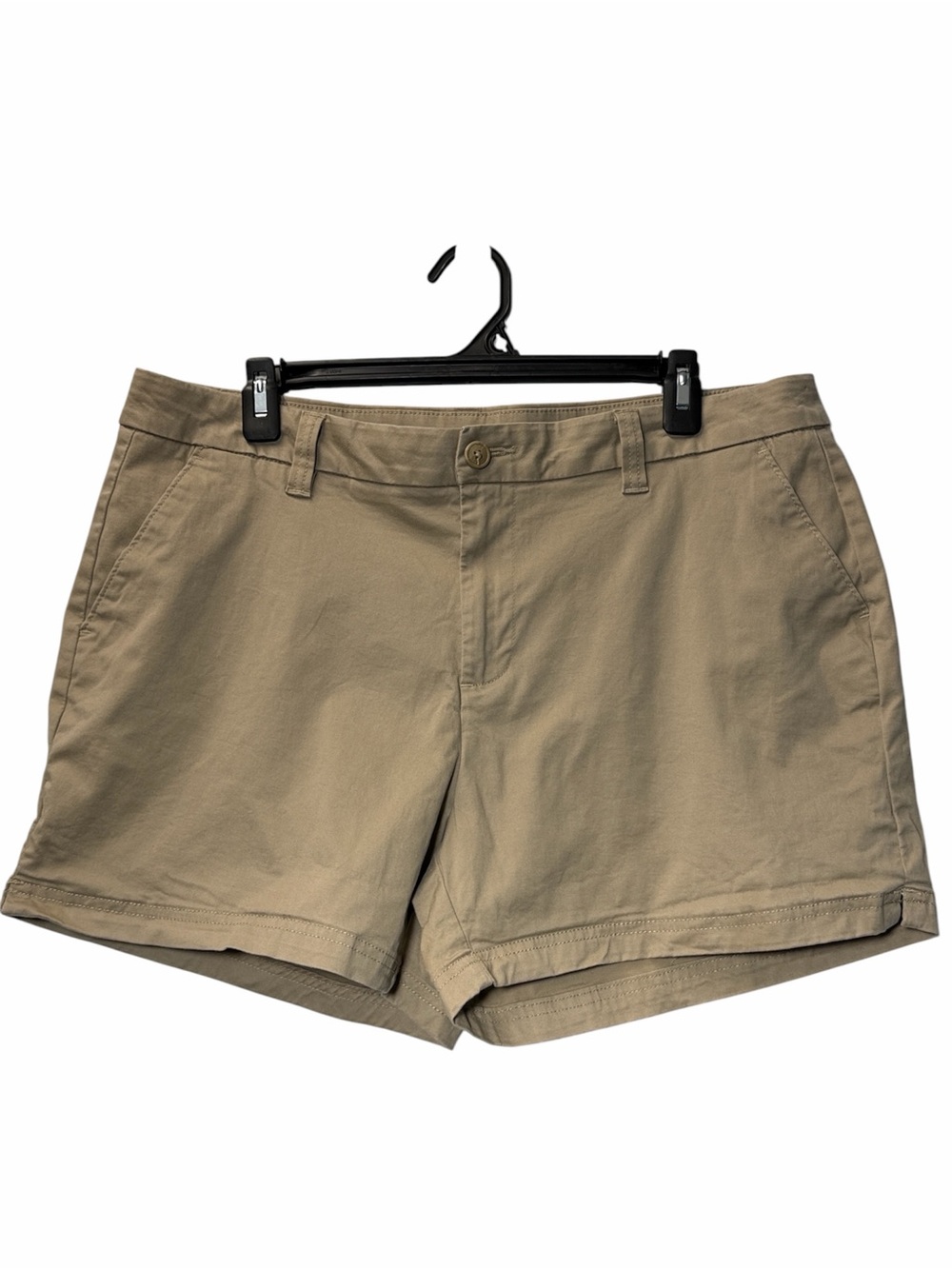 Magellan Outdoors Khaki Happy Camper Chino Shorts Size 16 Gorpcore Hiking Safari